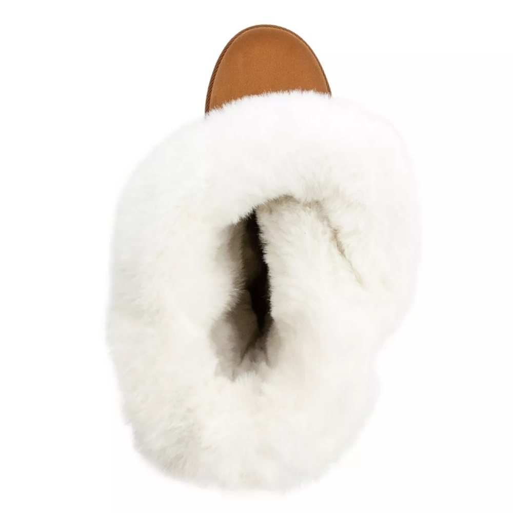 Juicy Couture Koded Faux Fur Winter Boots Cognac Micro 7 - Picture 3 of 8